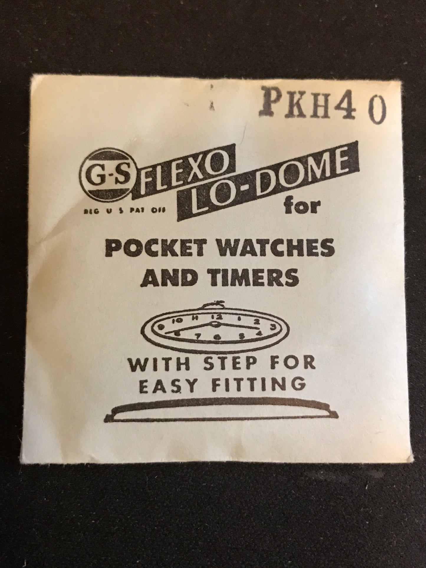 GS PKH40 Pocket Watch Crystal 38.1mm - New