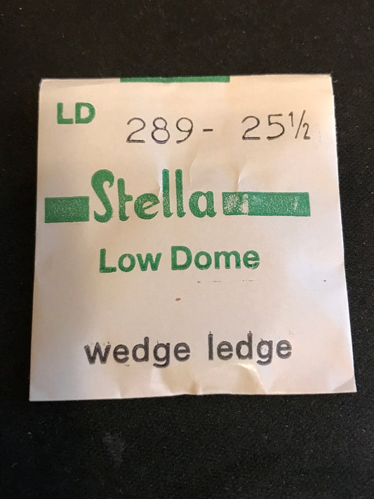 Stella LD-289 25½ Round Low Dome Wrist Watch Crystal 28.9mm - New
