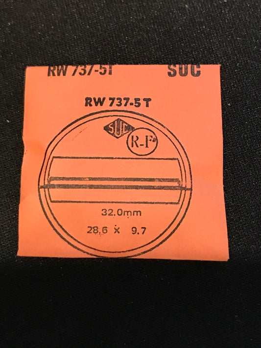 SUC Rocket Crystal RW 737-5T for Swiss Jump Hour Digital - 28.6 x 9.7mm - New