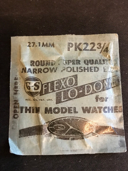 GS PK22¾ Pocket Watch Crystal 27.1mm - New