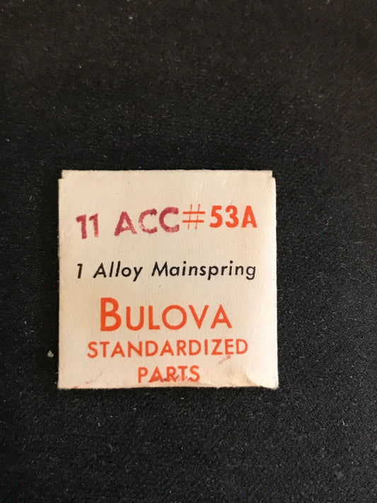 Bulova Factory Mainspring for caliber 11ACC - Alloy