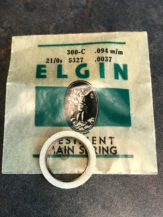 Elgin Factory Mainspring for 21/0s No. 5327 (300-C) - Steel