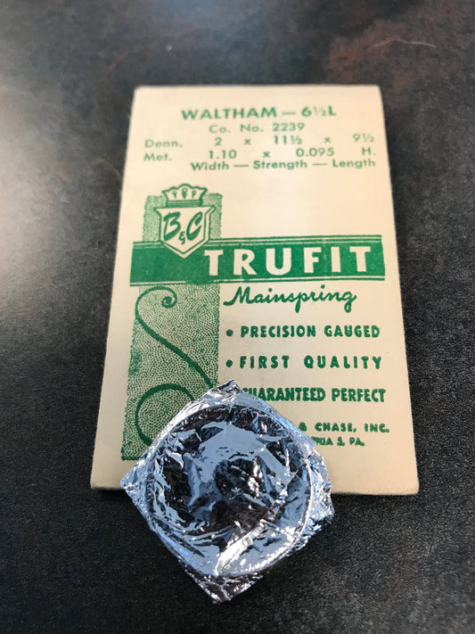 Trufit Mainspring - Waltham 2239 for 6½ Ligne Model 650 - Steel