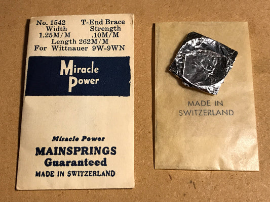 Miracle Power Mainspring for Wittnauer caliber 9W - 9WN - Steel
