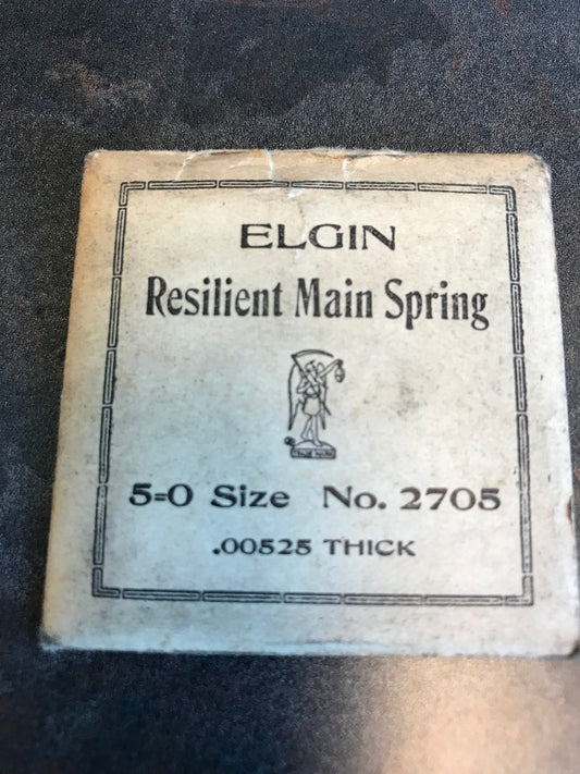 Elgin Factory Mainspring for 5/0s No. 2705 - Steel