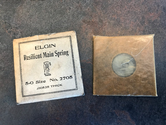 Elgin Factory Mainspring for 5/0s No. 2705 - Steel