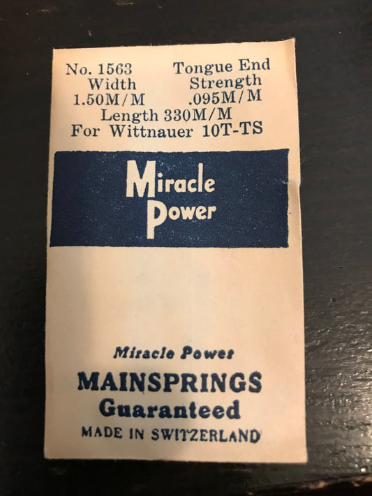 Miracle Power Mainspring for Wittnauer caliber 10T, 10TS - Steel