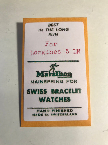 Marathon Mainspring for Longines 5LN - Steel