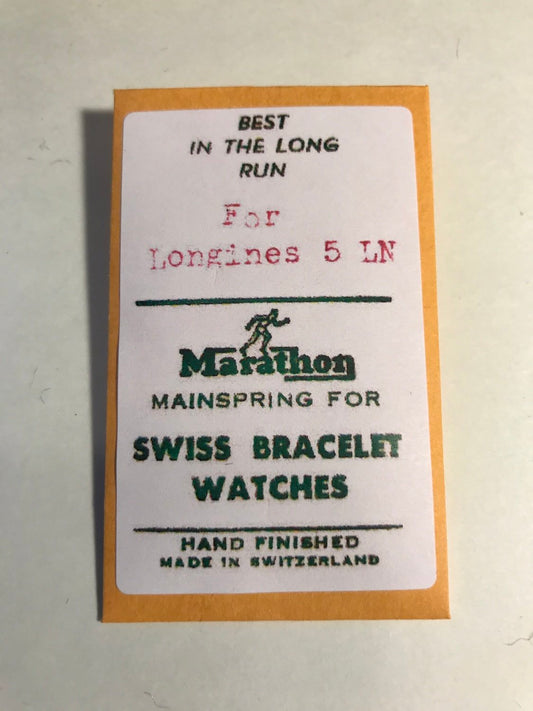 Marathon Mainspring for Longines 5LN - Steel