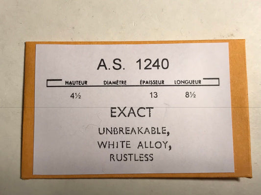 EXACT Mainspring for 8 ligne A.S. Caliber AS1240 - Alloy