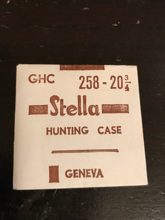 Stella GHC Hunting Case Crystal 25.8mm (size 20¾) - New