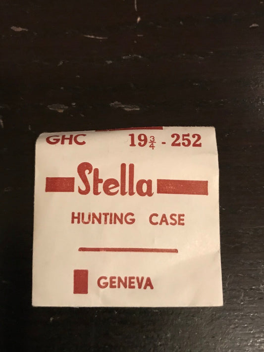 Stella GHC Hunting Case Crystal 25.2mm (size 19¾) - New