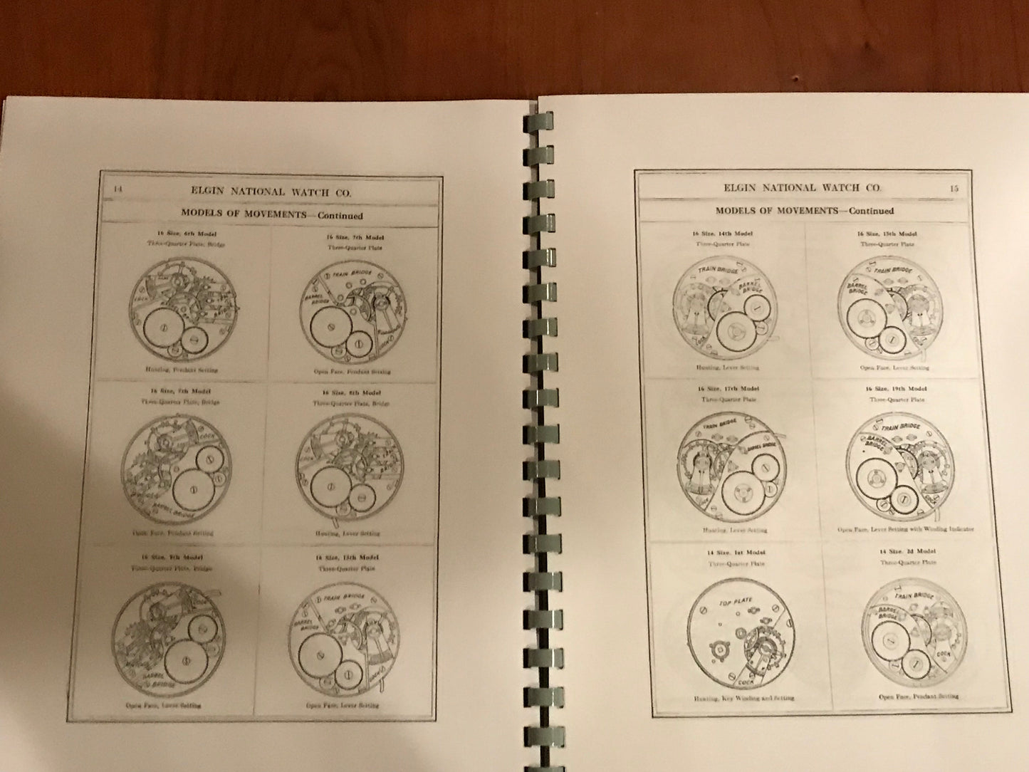 Elgin Watch Material Catalog 1915 edition reprint Vintage Time Parts