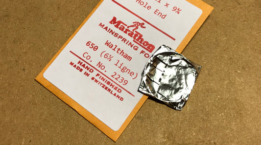 Marathon Mainspring for Waltham 6½ ligne Model 650 #2239 - Steel