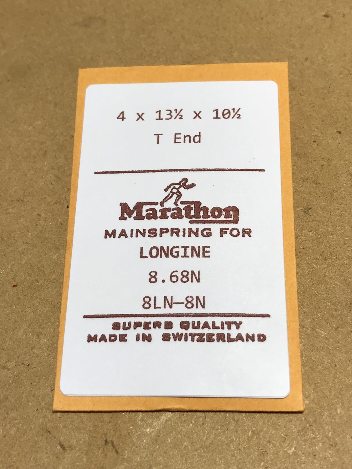 Marathon Mainspring for Longines 8.68N, 8LN, 8N - Steel