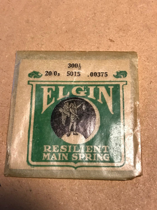 Elgin Factory Mainspring for 20/0s No. 5015 (300½) - Steel