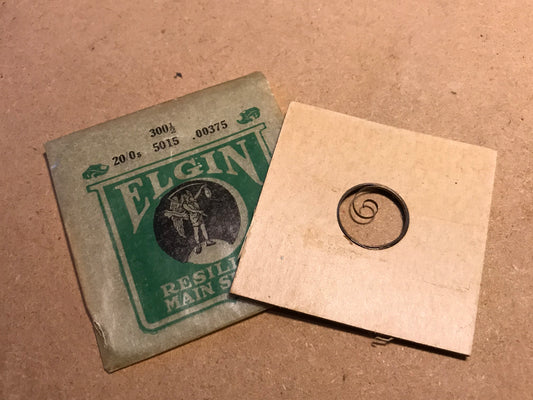 Elgin Factory Mainspring for 20/0s No. 5015 (300½) - Steel