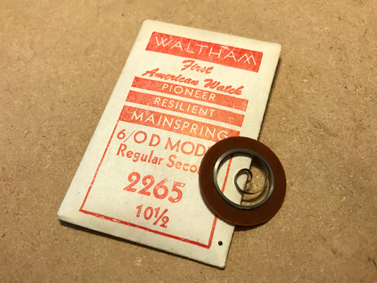 Waltham Factory Mainspring for 6/0s D Model No. 2265 / 2248 - Alloy
