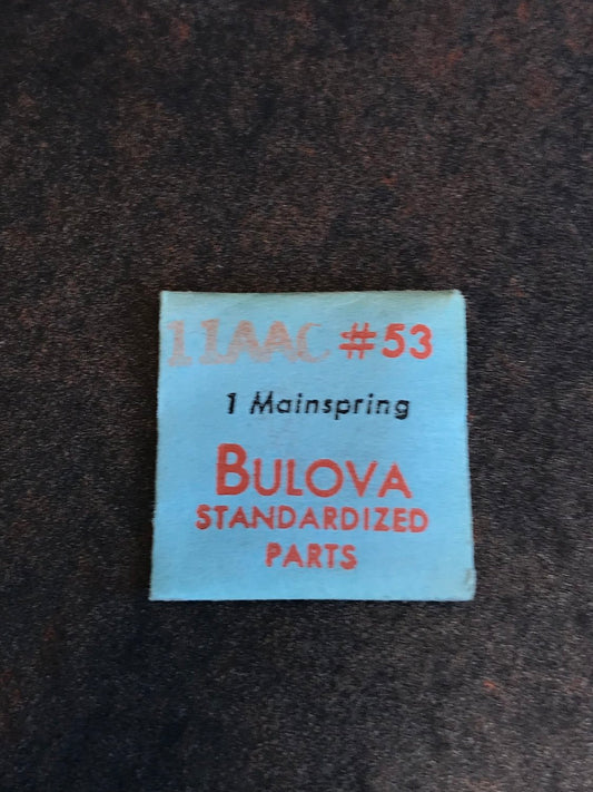Bulova Factory Mainspring for caliber 11AAC - Steel