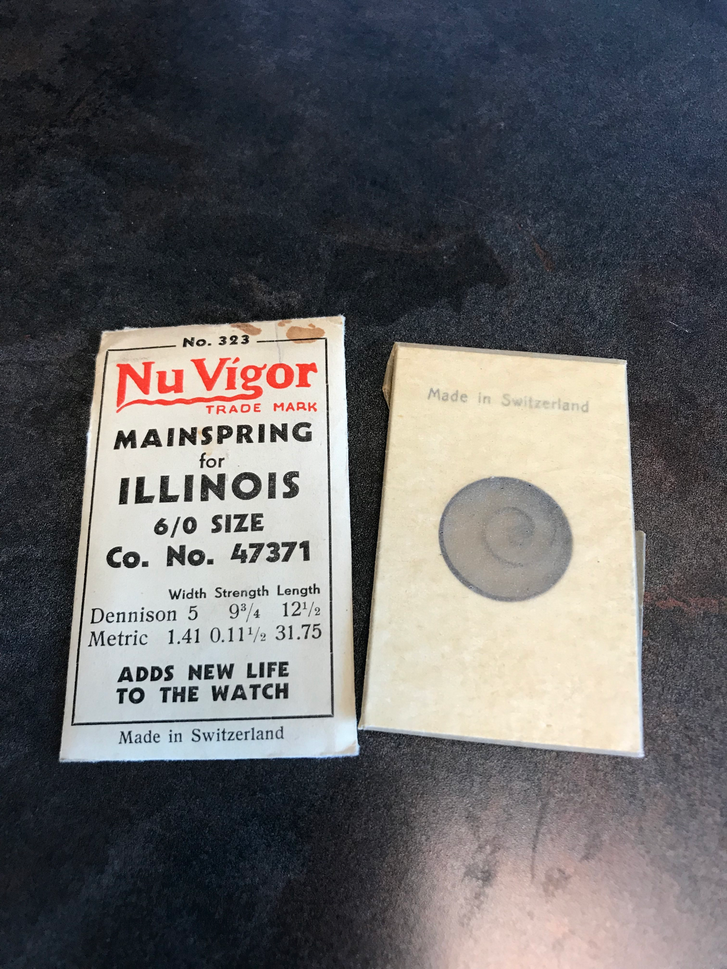 NuVigor Mainspring #323 for Illinois 6/0s No. 47371 - Steel