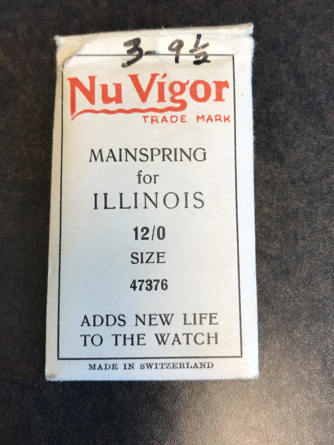 NuVigor Mainspring for Illinois 12/0s No. 47376 - Steel
