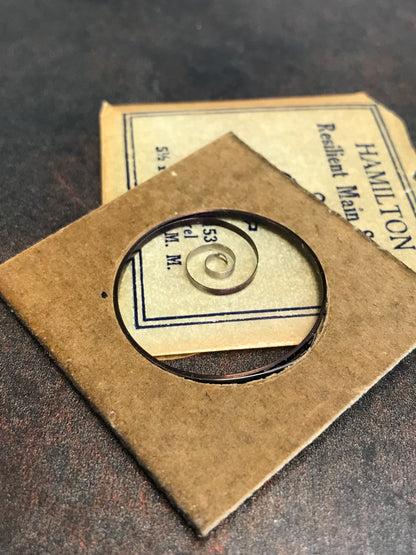 Hamilton Factory Mainspring No. 1535 for 0s - Steel