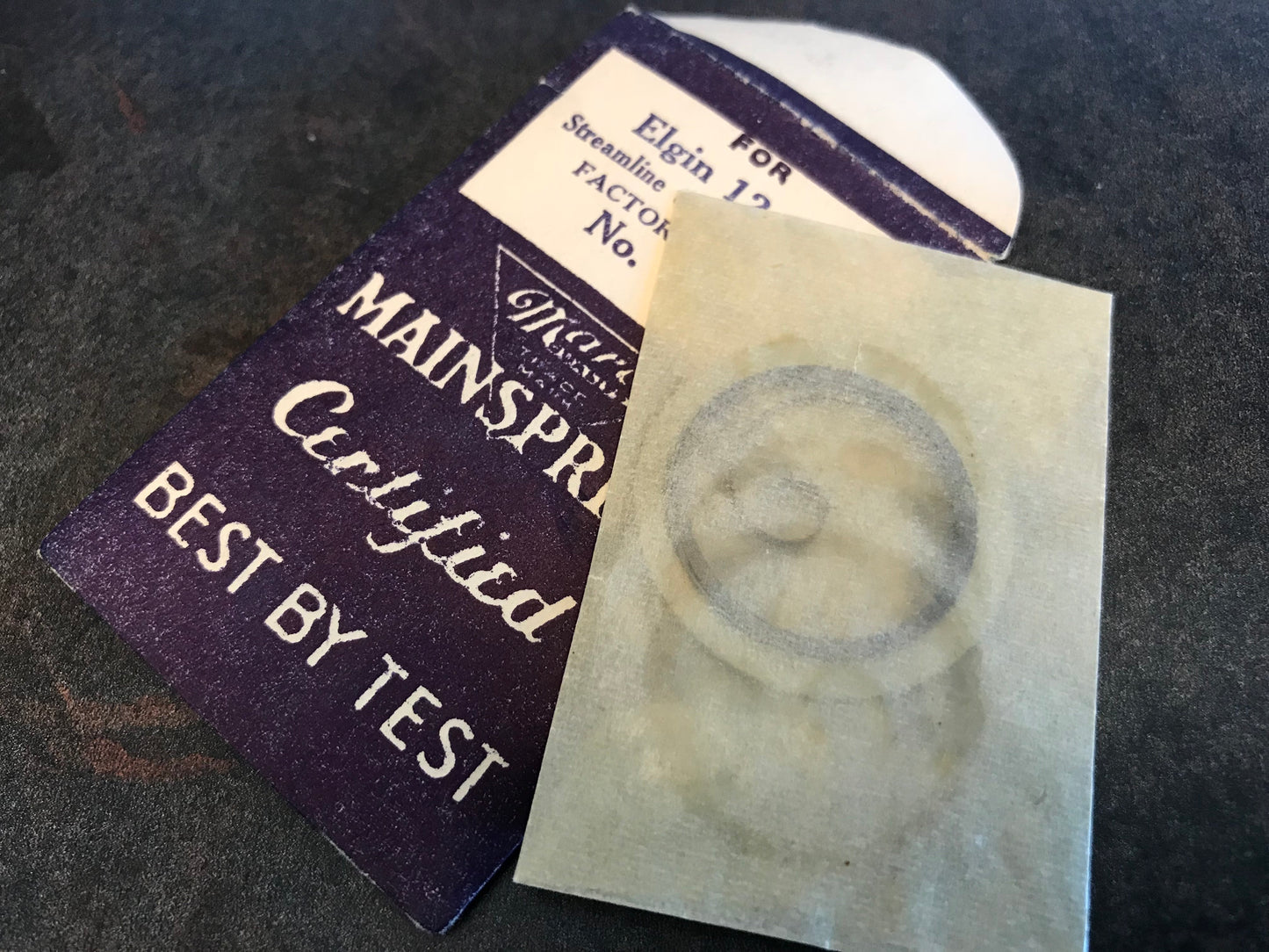 Marco Mainspring #133 for 12s Elgin Factory No. 2874 - Steel