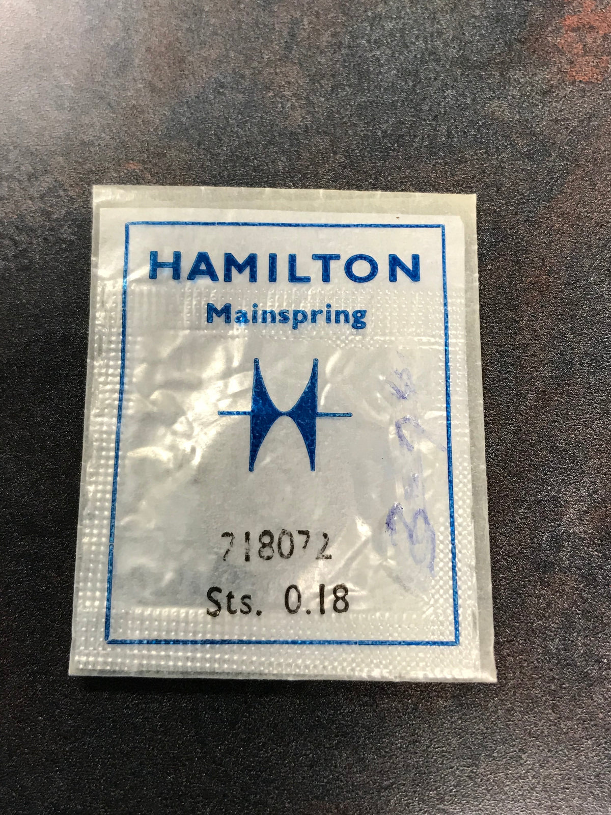 Hamilton Factory Mainspring for 12s 17j Hamilton No. 718072