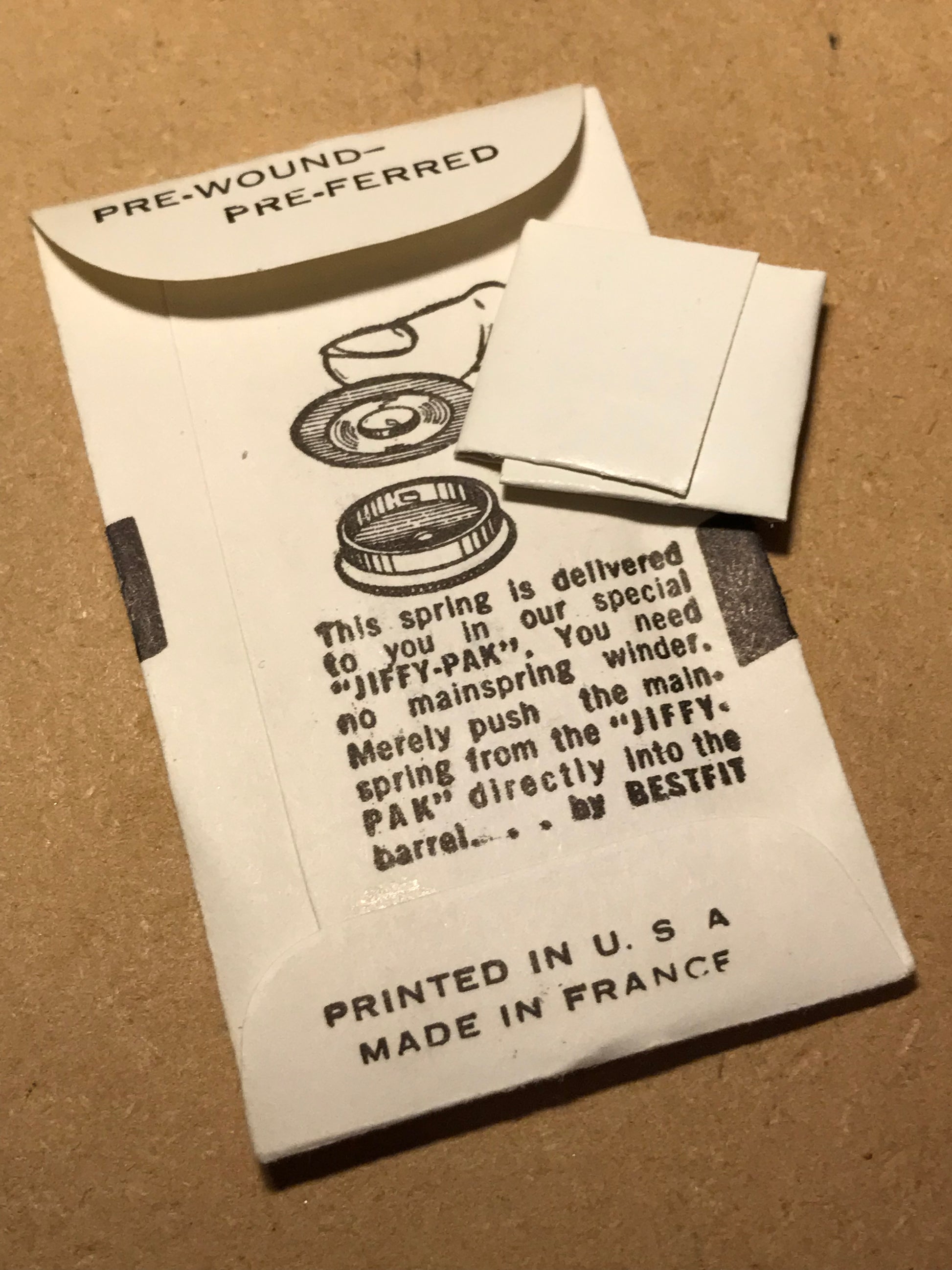 BESTFIT Mainspring 710H for Peseux 40, Westfield 10AZ, 10WZ, 10ZC - Alloy