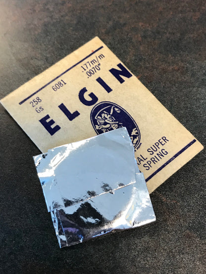 Elgin Factory Magistral Super Mainspring for 6s No. 824 / 6081 - Alloy