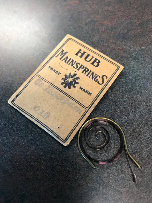 HUB Mainspring for Hampden 6s Factory No. 8696 - Steel