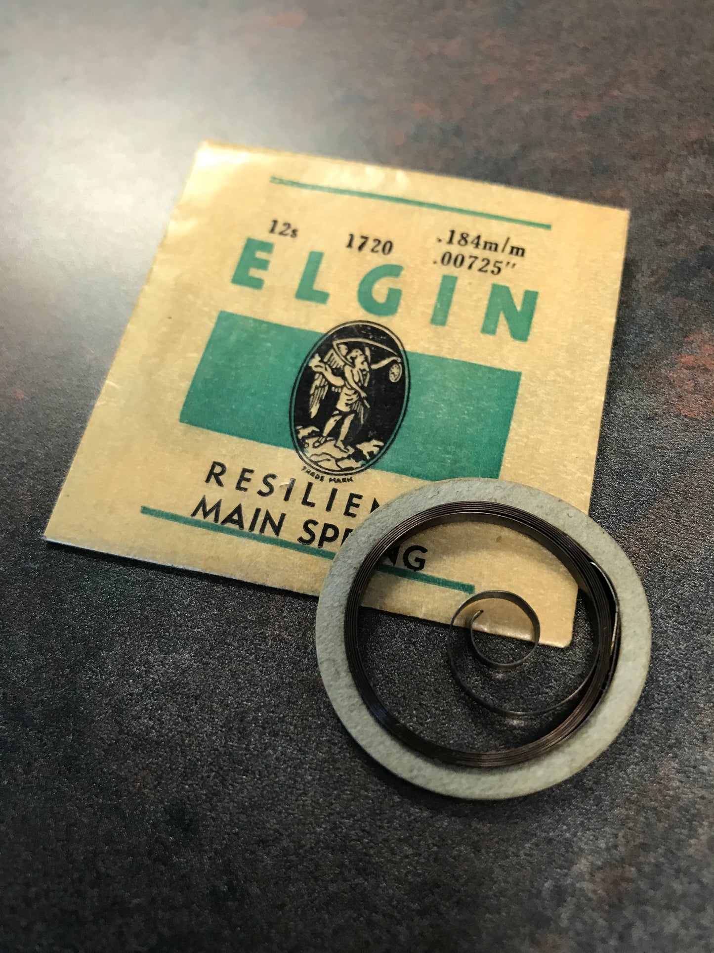 Elgin Factoiry Mainspring for 12s No. 1720 - Steel